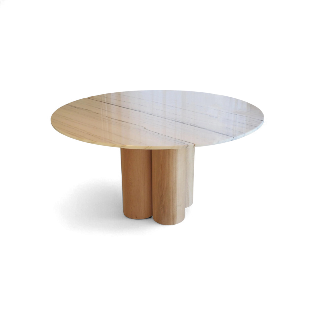 Axis Marble & Wooden Round Table