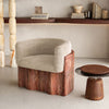 Armchair Plisse Stone