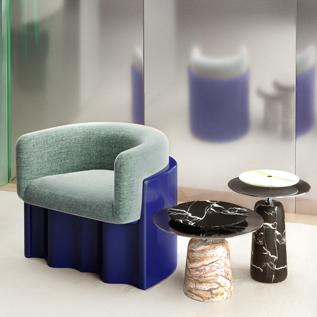 Armchair Plisse Stone