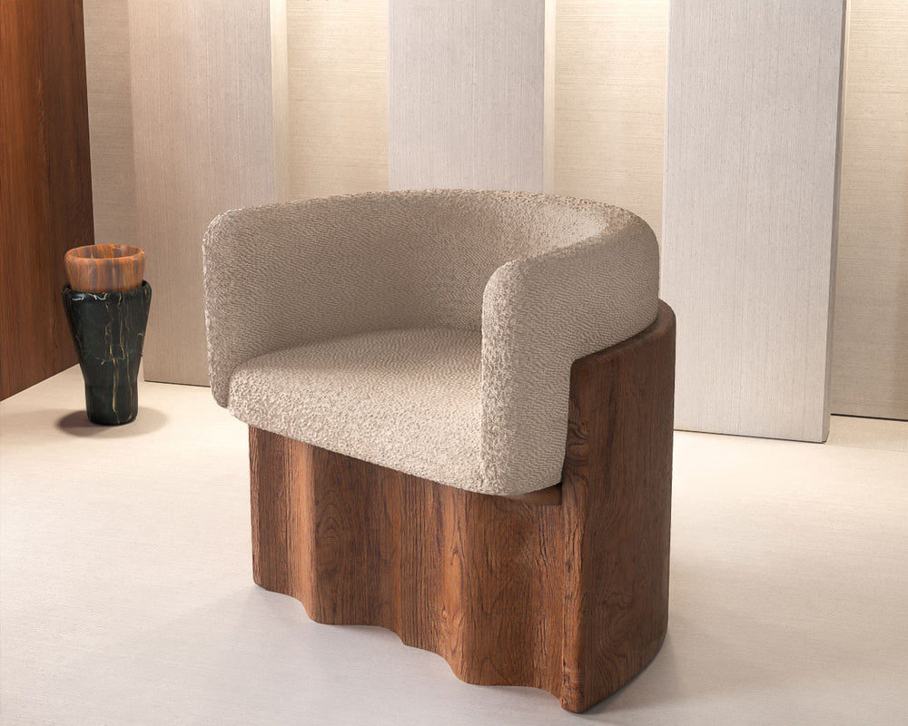 Armchair Plisse Stone