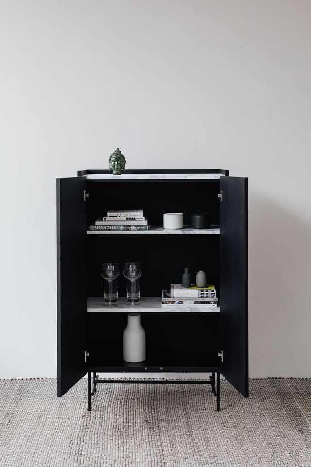 Forst Cabinet with Marble Shelves