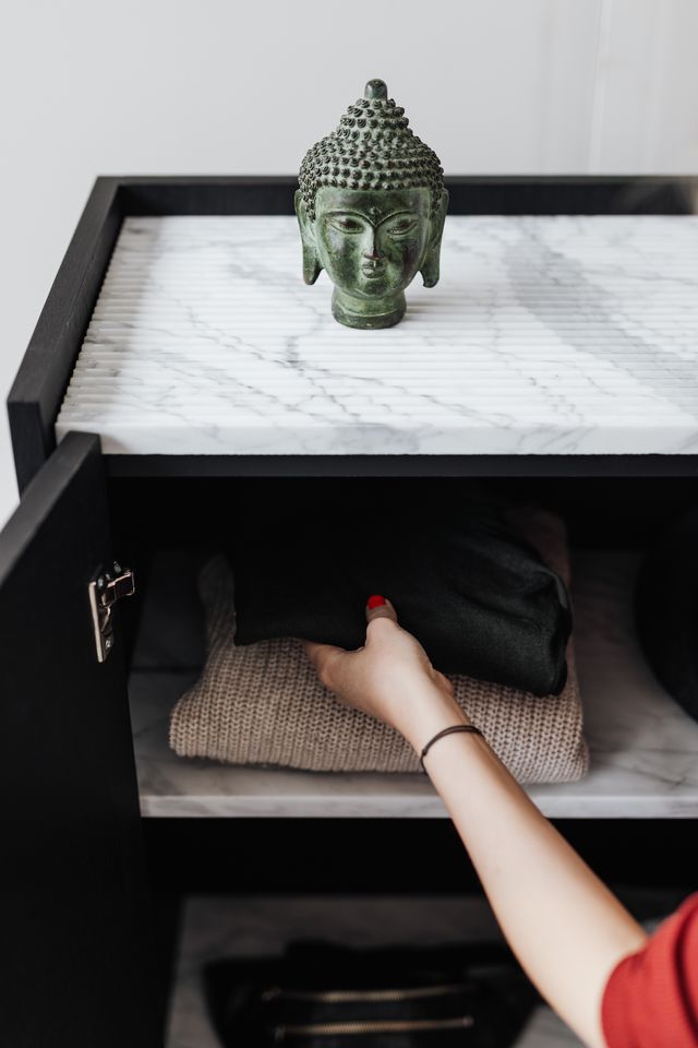 Forst Cabinet with Marble Shelves