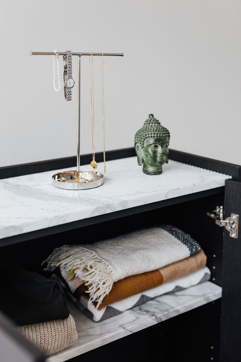 Forst Cabinet with Marble Shelves