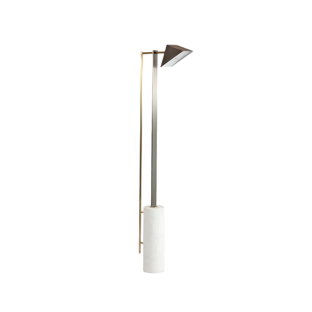 Marble and Wedge Floor Lamp