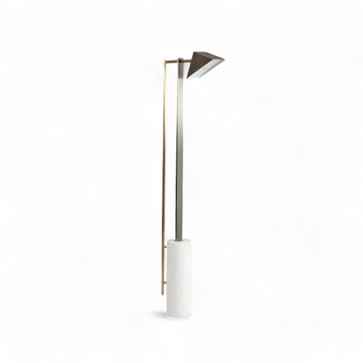 Marble and Wedge Floor Lamp