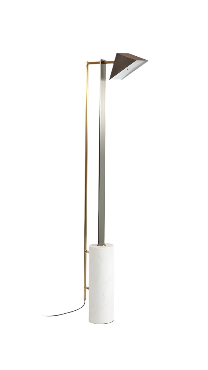 Marble and Wedge Floor Lamp