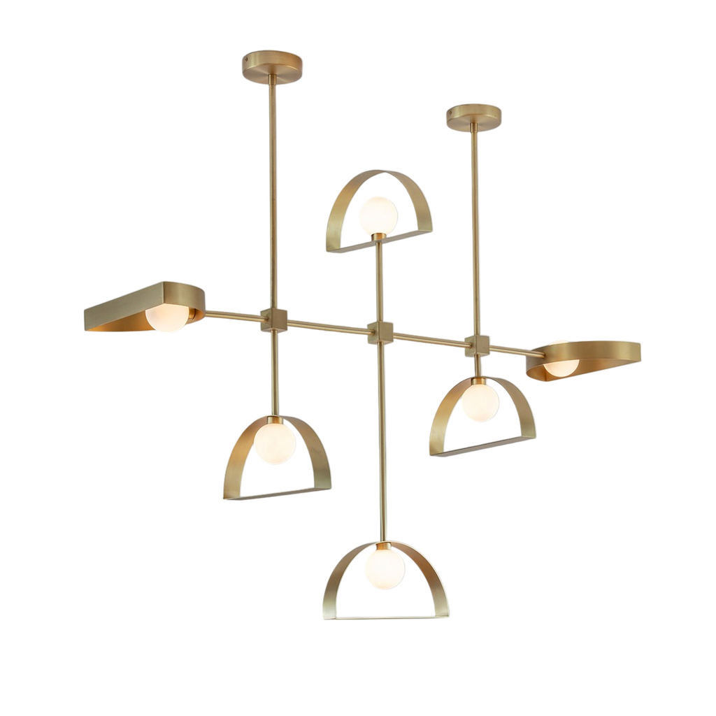 Sphere and Cut Circle Pendant Light