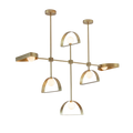 Sphere and Cut Circle Pendant Light