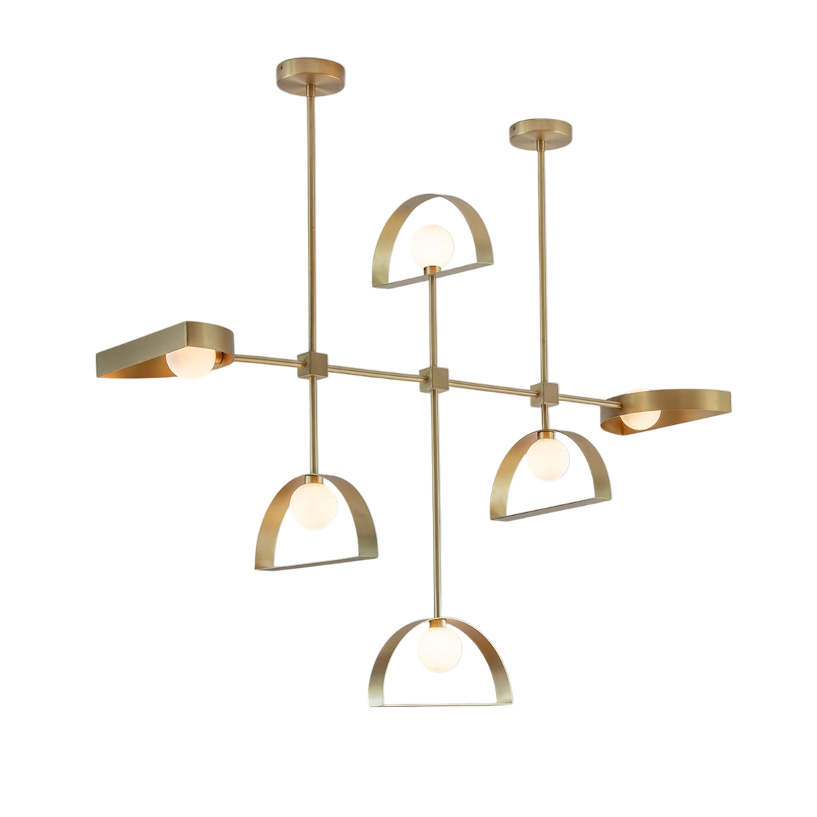 Sphere and Cut Circle Pendant Light