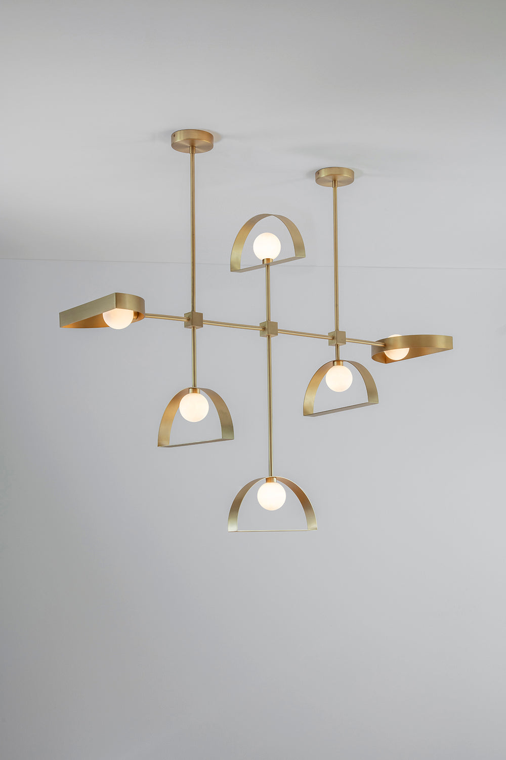 Sphere and Cut Circle Pendant Light