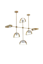 Sphere and Cut Circle Pendant Light