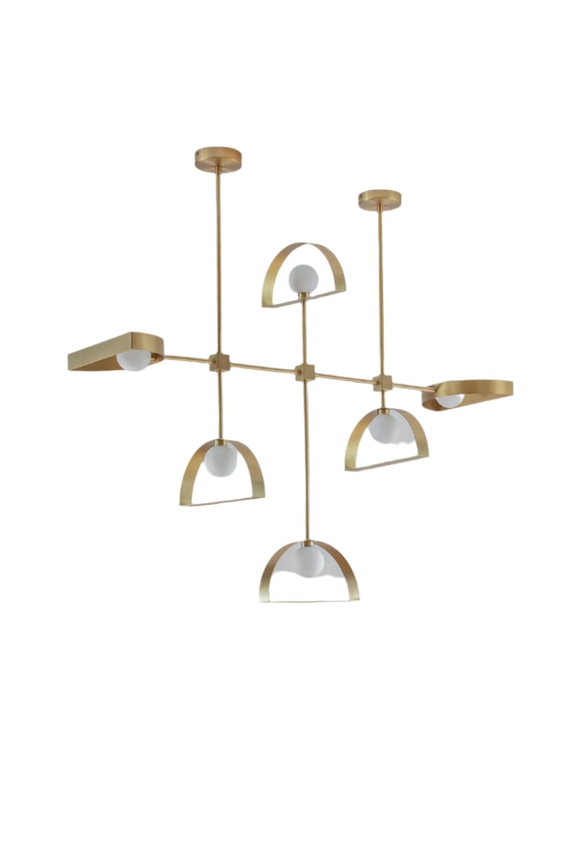 Sphere and Cut Circle Pendant Light