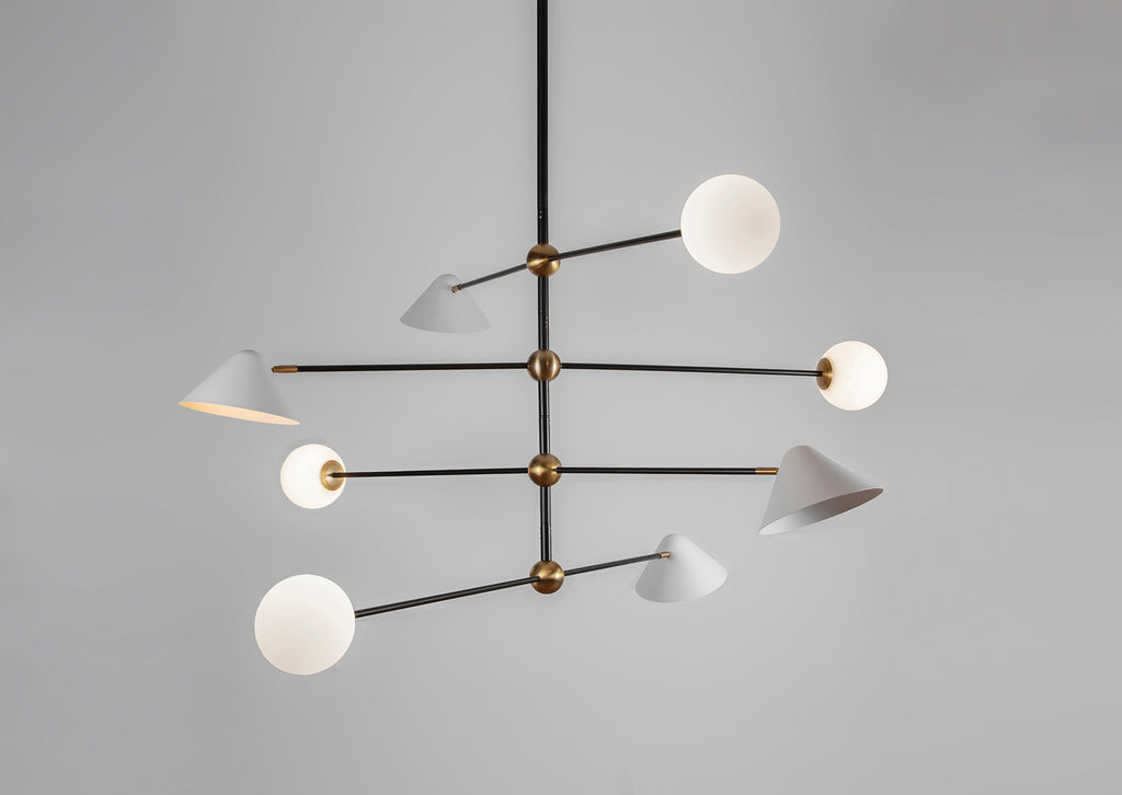 Ball and Shade Pendant Light