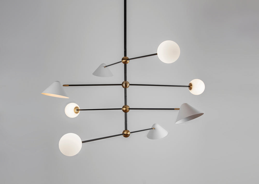 Ball and Shade Pendant Light