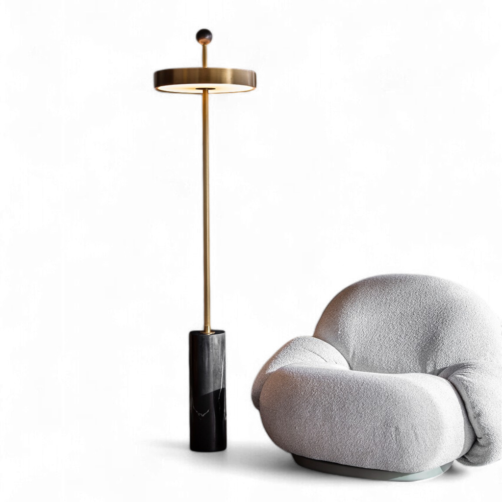 Disc and Ball Floor Lamp