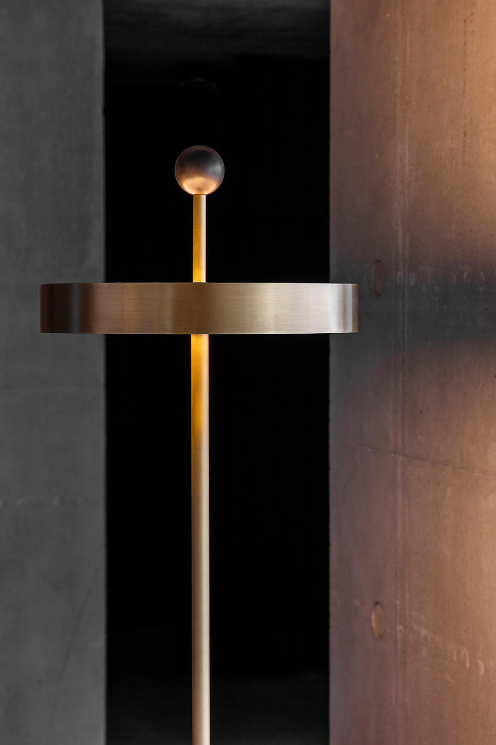 Disc and Ball Floor Lamp