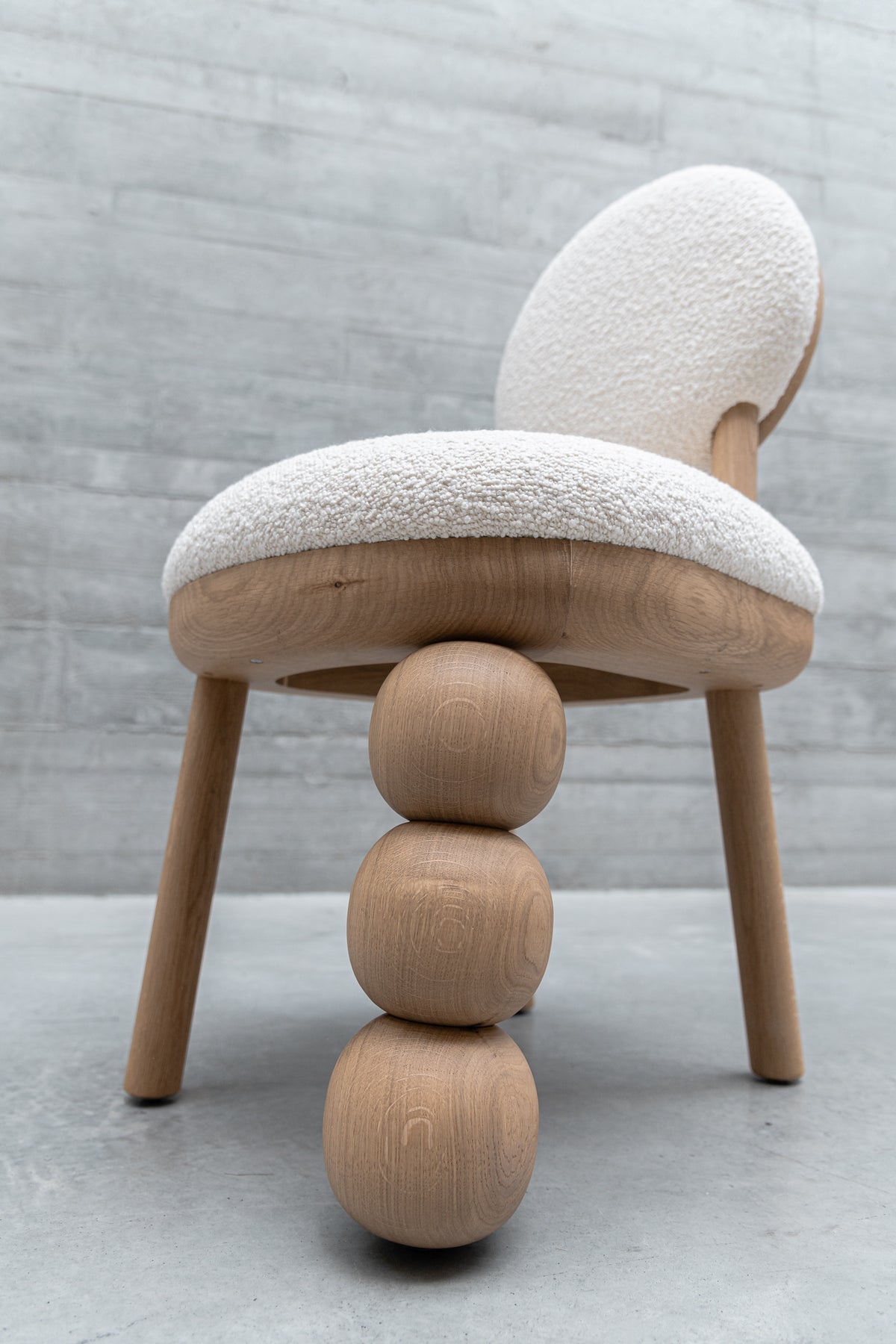 Three Ball Leg Chair