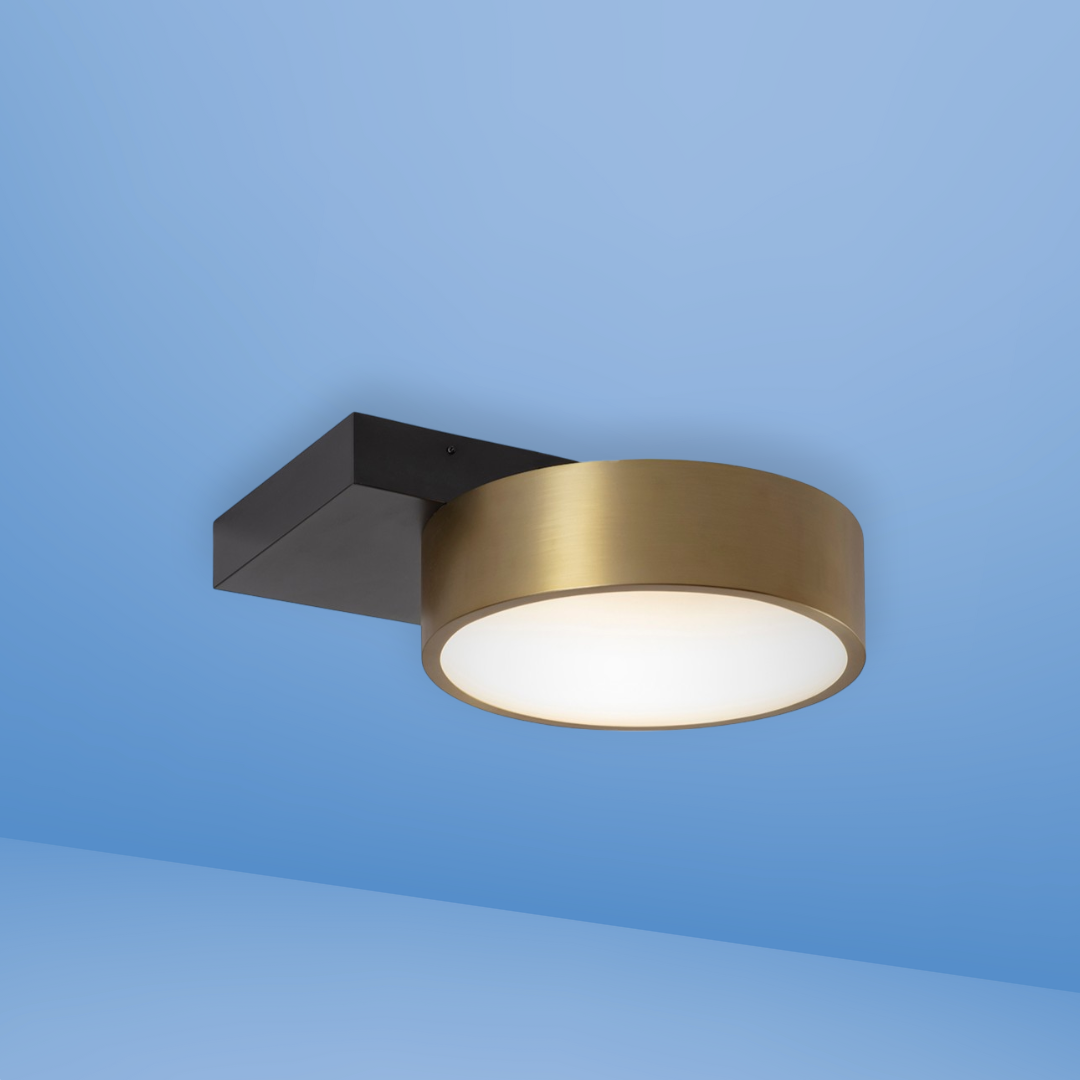 Square in Circle Ceiling Light