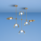 Sphere and Cut Circle Pendant Light