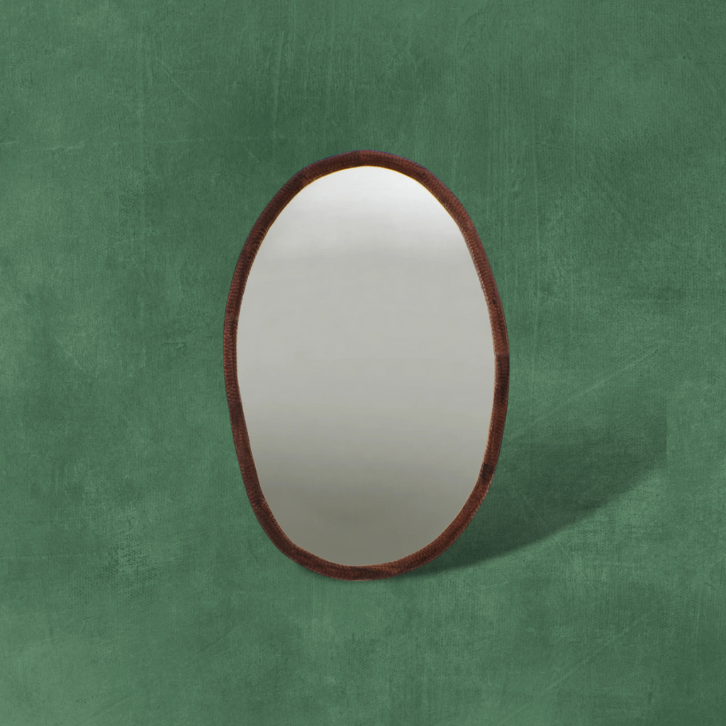 Oval Amarante Mirror