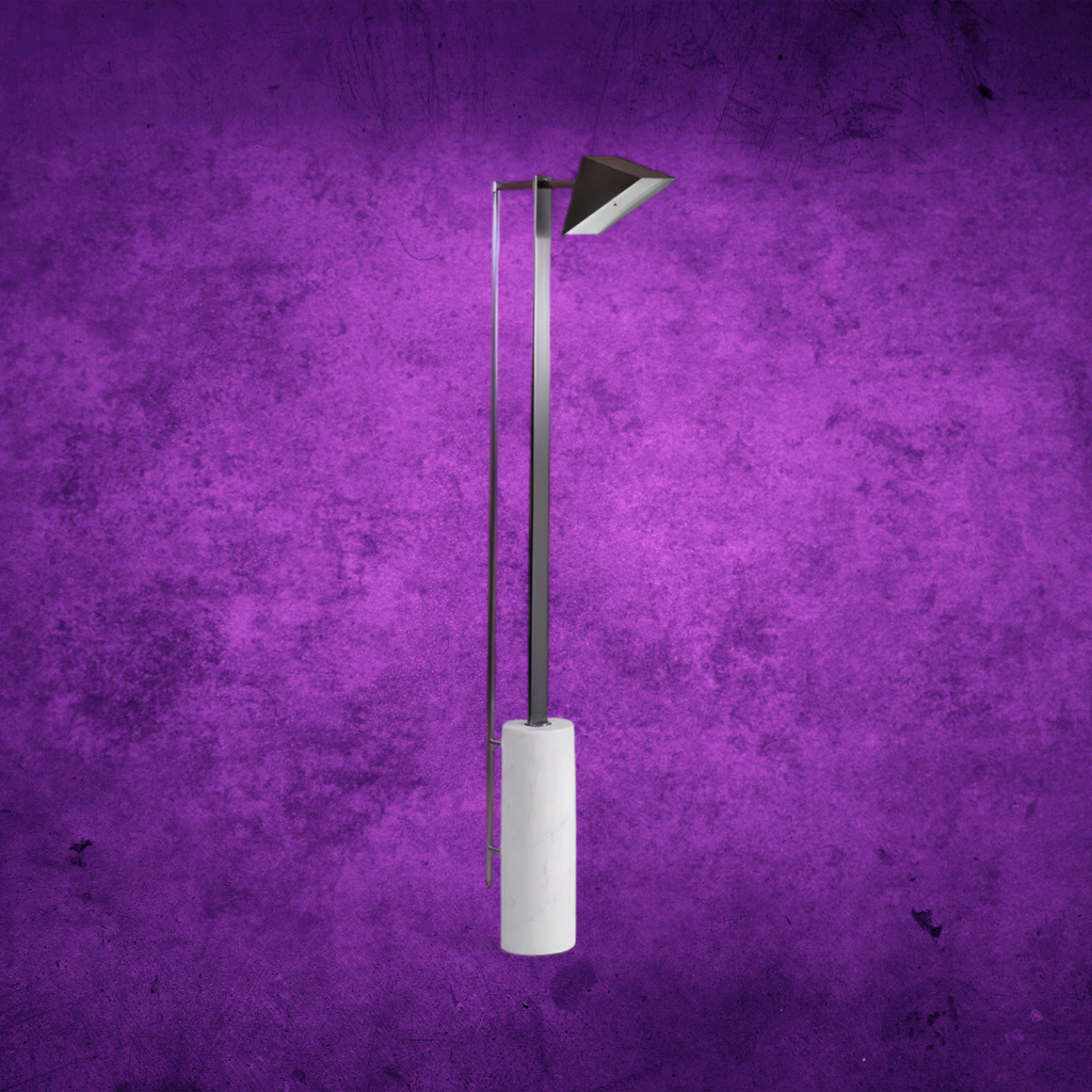 Marble and Wedge Floor Lamp